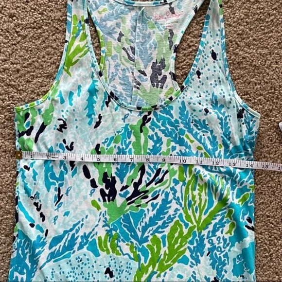 ✨Like New Lilly Pulitzer Cordon Racerback Dress Let's Cha Cha Spa Blue Size XS - Picture 10 of 12